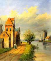 Картина "Мельница в Голландии"
