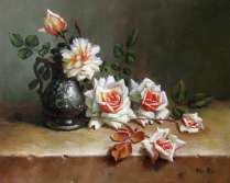 Картина "Миниатюра с розами"