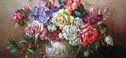 Картина "Миниатюрные розы" Цена: 6900 руб. Размер: 25 x 20 см.
