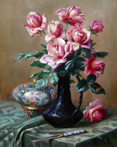 Картина "Много роз" Цена: 5400 руб. Размер: 20 x 25 см.