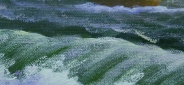 Картина "Море и парусник" Цена: 19600 руб. Размер: 120 x 60 см. Увеличенный фрагмент.