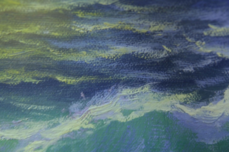 Репродукция картины "Море" Айвазовского Цена: 7500 руб. Размер: 50 x 40 см. Увеличенный фрагмент.