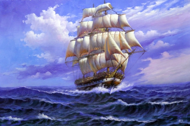 Картина "Море зовет" Цена: 14500 руб. Размер: 90 x 60 см.