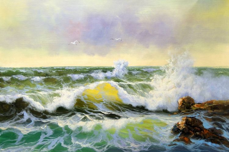 Картина "Морская волна" Цена: 10300 руб. Размер: 90 x 60 см.