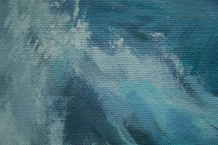 Картина "Морской прибой" Цена: 25000 руб. Размер: 180 x 80 см. Увеличенный фрагмент.