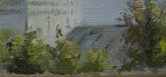 Картина маслом "Московский дворик" - Поленов Цена: 24500 руб. Размер: 90 x 60 см. Увеличенный фрагмент.