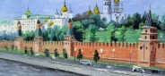 Картина "Московский Кремль" Цена: 5000 руб. Размер: 25 x 20 см.