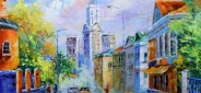 Картина "Московский переулок" Цена: 14000 руб. Размер: 90 x 60 см.