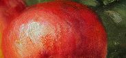 Картина "Наливное яблочко" Цена: 8700 руб. Размер: 30 x 80 см. Увеличенный фрагмент.