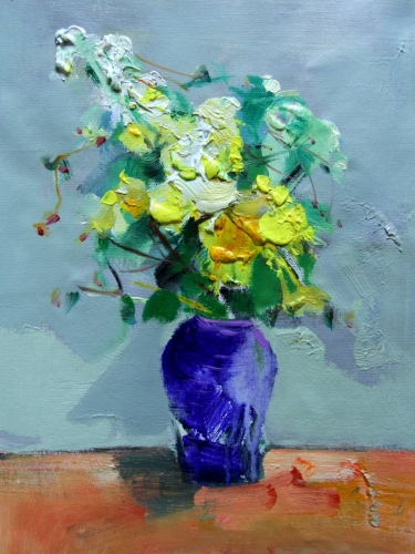 Картина "Нарциссы в вазе" Цена: 4500 руб. Размер: 30 x 40 см.