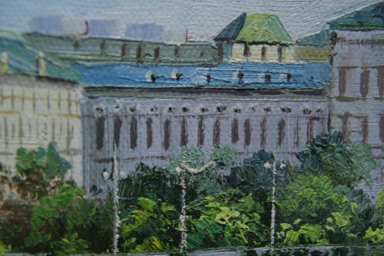 Картина "Наш Кремль" Цена: 5000 руб. Размер: 25 x 20 см. Увеличенный фрагмент.
