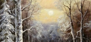 Картина маслом "Настоящая зима" Цена: 6500 руб. Размер: 50 x 60 см.