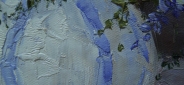 Картина "Нежные ромашки" Цена: 7400 руб. Размер: 50 x 40 см. Увеличенный фрагмент.