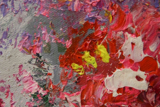 Картина "Нежные розы" Цена: 5200 руб. Размер: 50 x 60 см. Увеличенный фрагмент.
