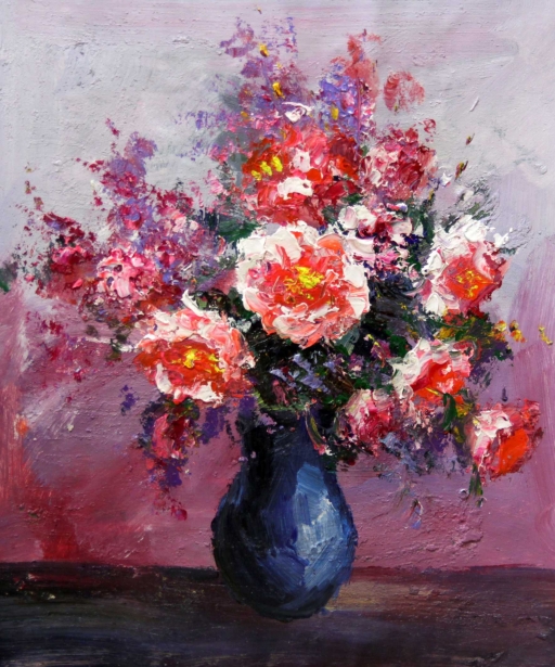Картина "Нежные розы" Цена: 5200 руб. Размер: 50 x 60 см.