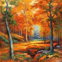 Картина "Огненная осень"