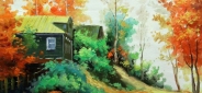 Картина "Осень в деревне" Цена: 8000 руб. Размер: 40 x 30 см.