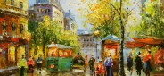 Картина "Осенний бульвар" Цена: 6000 руб. Размер: 60 x 50 см.