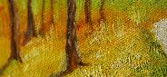 Картина "Осенний мостик" Цена: 7000 руб. Размер: 70 x 50 см. Увеличенный фрагмент.