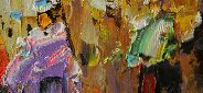 Картина "Осенний проспект" Цена: 9500 руб. Размер: 90 x 60 см. Увеличенный фрагмент.