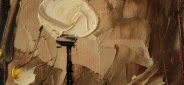 Картина "Вечерняя аллея" Цена: 6300 руб. Размер: 50 x 60 см. Увеличенный фрагмент.