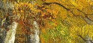 Картина "Осенняя дорожка" Цена: 17200 руб. Размер: 90 x 60 см. Увеличенный фрагмент.