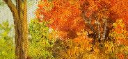 Картина "Осенью" Цена: 8000 руб. Размер: 70 x 50 см. Увеличенный фрагмент.