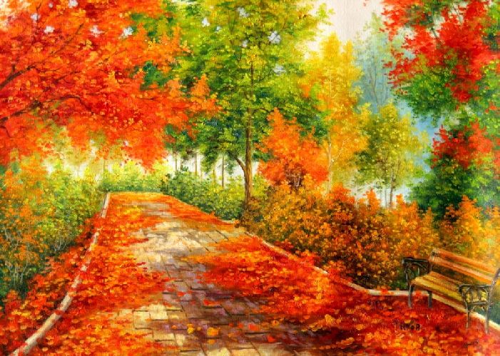 Картина "Осенью" Цена: 8000 руб. Размер: 70 x 50 см.