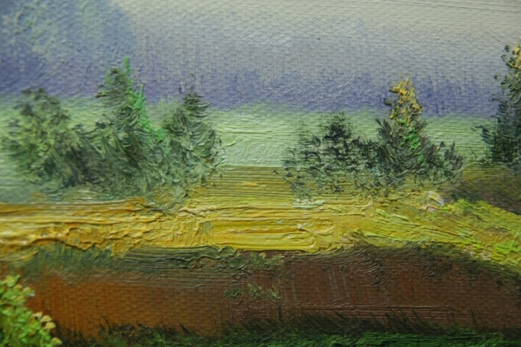 Картина "Островок" Цена: 6500 руб. Размер: 40 x 30 см. Увеличенный фрагмент.