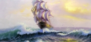 Картина "Парусник и море" Цена: 14000 руб. Размер: 90 x 60 см.