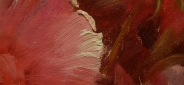 Картина "Пастельные пионы" Цена: 8700 руб. Размер: 60 x 50 см. Увеличенный фрагмент.