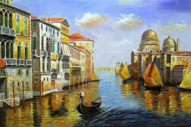 Картина "Пейзаж Венеции" Цена: 13800 руб. Размер: 90 x 60 см.