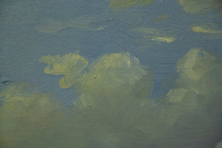 Картина "Перед штормом" Цена: 14500 руб. Размер: 90 x 60 см. Увеличенный фрагмент.