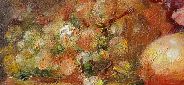 Картина "Персики и виноград" Цена: 16100 руб. Размер: 90 x 60 см. Увеличенный фрагмент.