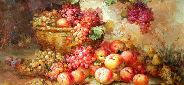 Картина "Персики и виноград" Цена: 16100 руб. Размер: 90 x 60 см.