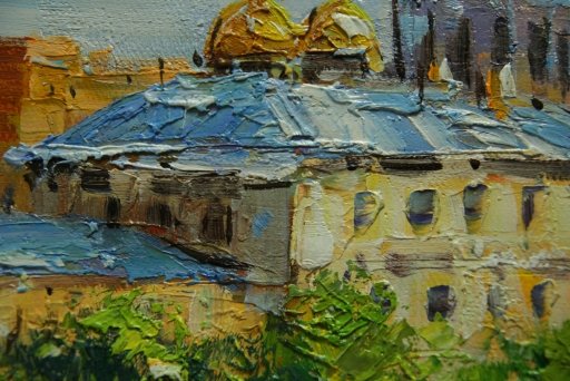 Картина "Петербург" Цена: 8500 руб. Размер: 60 x 50 см. Увеличенный фрагмент.