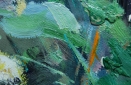 Картина "Пионы и лилии" Цена: 5200 руб. Размер: 50 x 60 см. Увеличенный фрагмент.