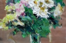 Картина "Пионы и лилии" Цена: 5200 руб. Размер: 50 x 60 см.