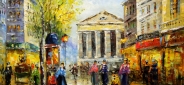 Картина маслом "Площадь в Париже" Цена: 6000 руб. Размер: 60 x 50 см.