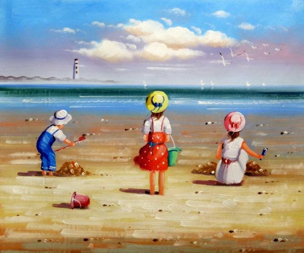Картина "Пляж" Цена: 4000 руб. Размер: 60 x 50 см.