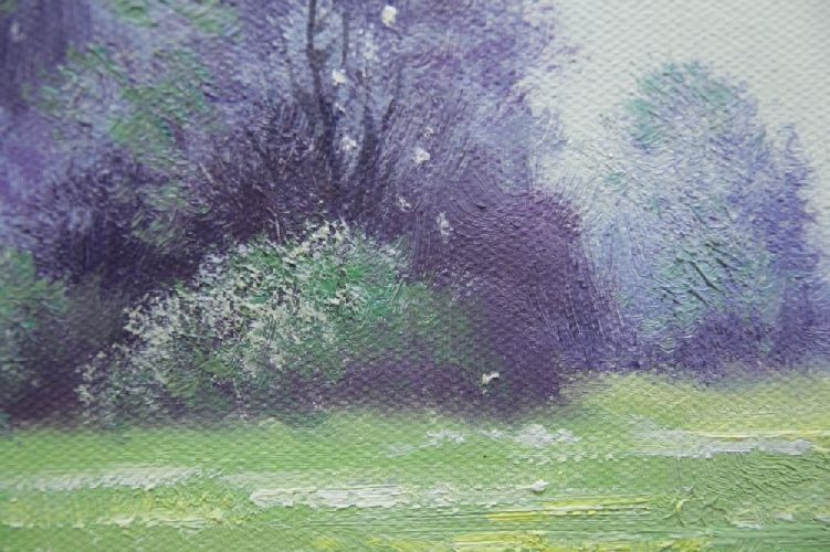 Картина "Ромашковое поле" Цена: 5900 руб. Размер: 70 x 50 см. Увеличенный фрагмент.