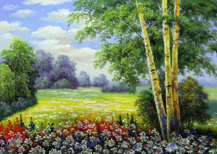 Картина "Ромашковое поле" Цена: 5900 руб. Размер: 70 x 50 см.