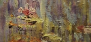 Картина "Пруд" Цена: 8000 руб. Размер: 60 x 50 см. Увеличенный фрагмент.