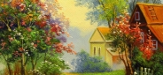 Картина "Родная деревня" Цена: 5000 руб. Размер: 40 x 30 см.