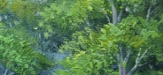 Картина "Ромашковый луг" Цена: 17800 руб. Размер: 90 x 60 см. Увеличенный фрагмент.