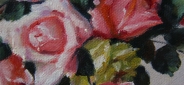 Картина "Розовое великолепие" Цена: 7400 руб. Размер: 20 x 25 см. Увеличенный фрагмент.