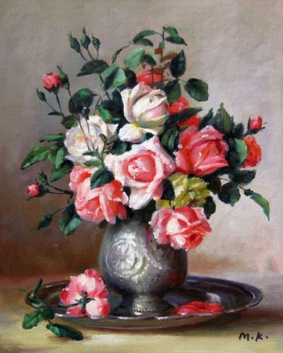 Картина "Розовое великолепие" Цена: 7400 руб. Размер: 20 x 25 см.