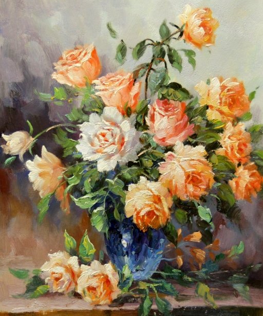 Картина "Розы" Цена: 9500 руб. Размер: 50 x 60 см.