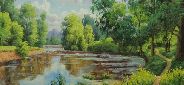 Картина "Русский пейзаж" Цена: 7200 руб. Размер: 90 x 60 см.