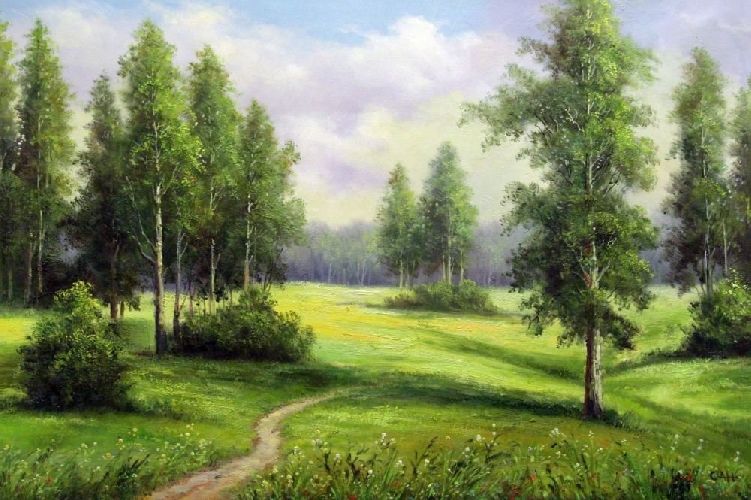 Картина "Русское лето" Цена: 13900 руб. Размер: 90 x 60 см.